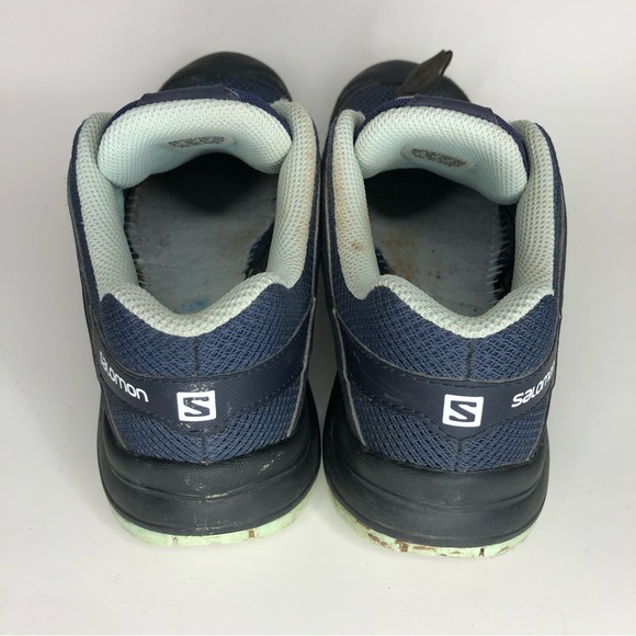 salomon hiking shoes women size 6.5 blue color walking comfort - Picture 8 of 11